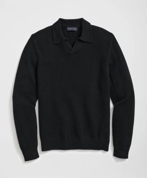 3-Ply Cashmere Jonny Collar Polo Sweater