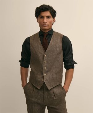 Linen Suit Vest