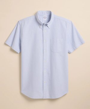 Friday Shirt, Oxford Candy Stripe, Short Sleeve