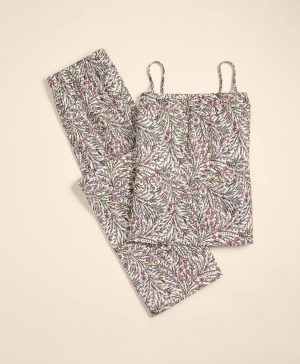 Cotton Jersey Floral Pajamas