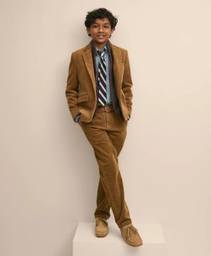 Boys Cotton 8-Wale Corduroy Pants
