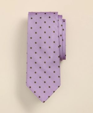 Silk-Cotton Dot Tie