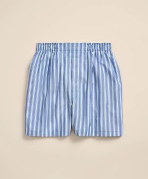 Cotton Oxford Triple Stripe Boxers