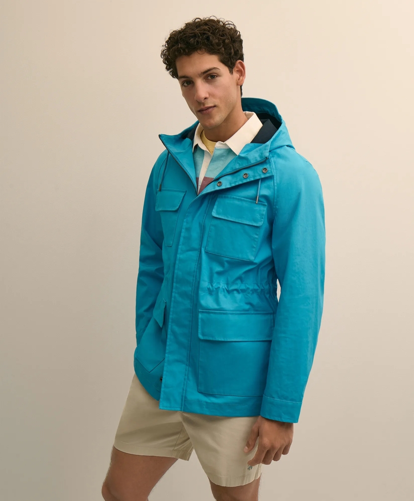 1c116911_BONDED_COTTON_WATER_REPELLENT_HOODED_RAINCOAT_BLUE-1