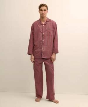 Cotton Broadcloth Tartan Pajamas