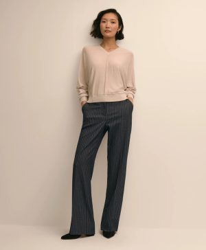 Pinstripe Flare Trouser