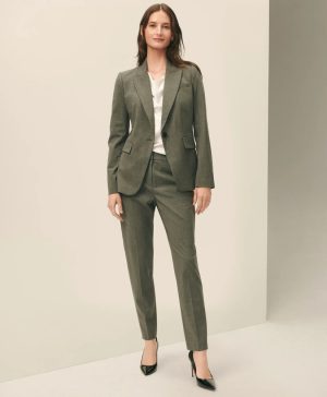 The Essentials Single-Breasted Peak Lapel in Wool Blend