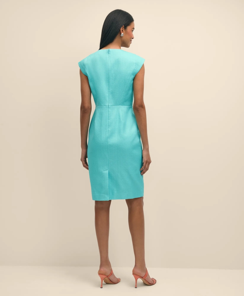 26092e81_COTTON_EMBELLISHED_SHEATH_DRESS_TURQUOISE-1