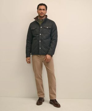 Big & Tall Cotton Blend Quilted Shirt Jacket