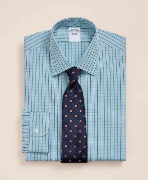 Pure Supima ® Cotton Ainsley Collar, Check Dress Shirt