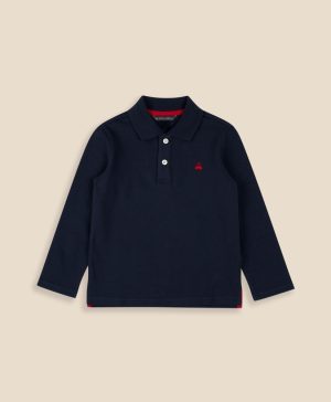 Boys Cotton-Blend Pique Polo Shirt