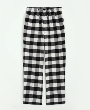 Cotton Flannel Buffalo Plaid Lounge Pants