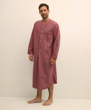 Cotton Broadcloth Royal Stewart Tartan Nightshirt