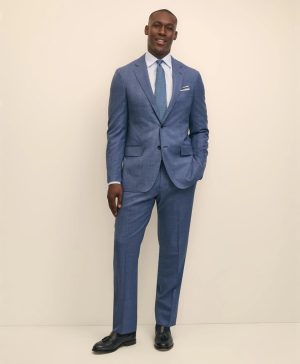 Traditional Fit Wool Check 1818 Suit