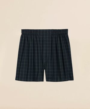 Cotton Poplin Black Watch Tartan Boxers