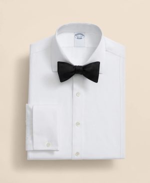 Supima ® Cotton Poplin English Collar, Pique Bib Tuxedo Shirt