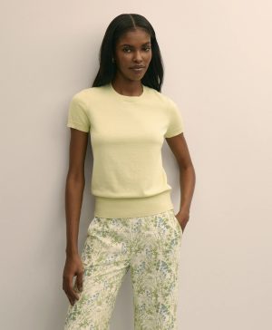 Supima ® Cotton Short-Sleeve Shell Sweater
