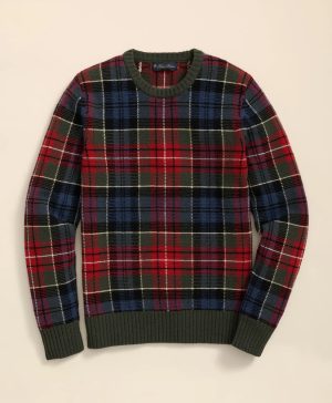 Merino Wool Archive Plaid Intarsia Sweater