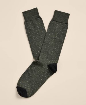 Wool-Blend Dot Socks