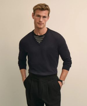 Supima ® Cotton V-Neck Sweater