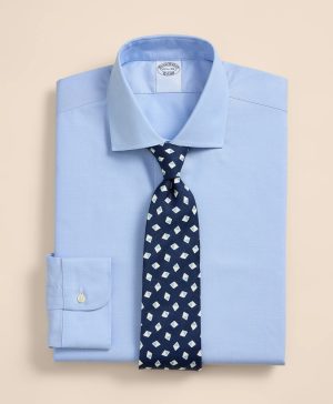 Cotton Non-Iron Oxford Spread Collar Dress Shirt