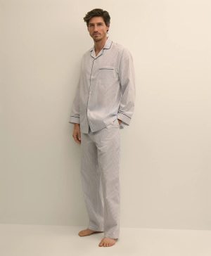 Cotton Broadcloth Stripe Pajamas