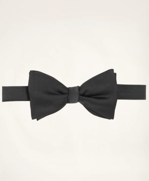 Formal Butterfly Pre-Tied Satin Bow Tie