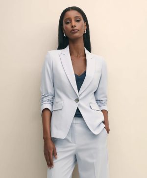 The Essentials Wool Peak Lapel Jacket