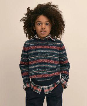 Boys Cotton Fair Isle Sweater