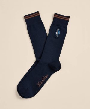 Cotton-Blend Henry Socks