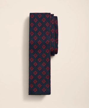 Silk Diamond Geo Knit Tie