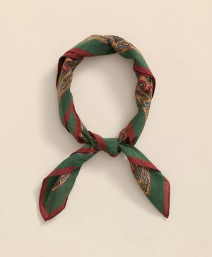 Cotton Paisley Foulard Print Neckerchief