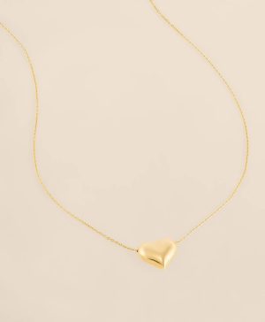 14k Gold Heart Pendant Necklace