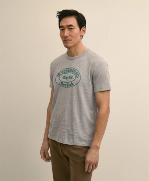 Cotton Slub Knit Brooks Brothers Graphic T-Shirt