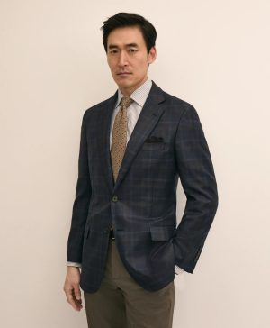 Traditional Fit Wool Check Sport Coat