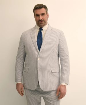 Big & Tall Cotton Seersucker Sport Coat