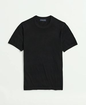 Lightweight Luxe All-Season Sweater, Short Sleeve Crewneck