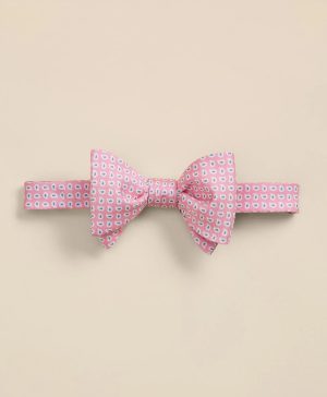 Silk Mini Paisley Bow Tie
