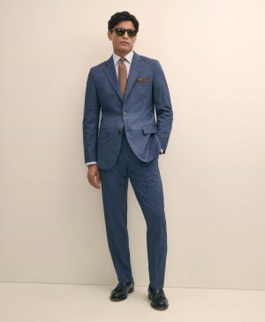 Slim Fit Wool Checked 1818 Suit