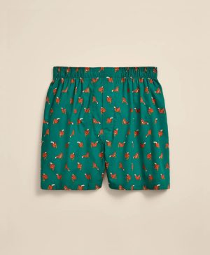 Cotton Broadcloth Squirrel Print Boxers