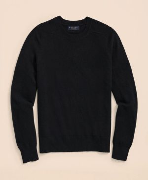 3-Ply Cashmere Crewneck Saddle Shoulder Sweater