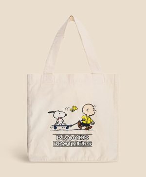 Brooks Brothers x PEANUTS Cotton Tote Bag