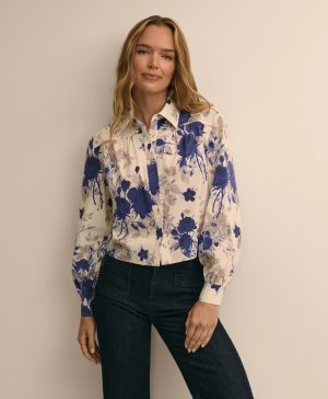Floral Cropped Blouse
