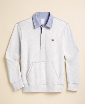 Cotton Denim Collar Rugby Shirt