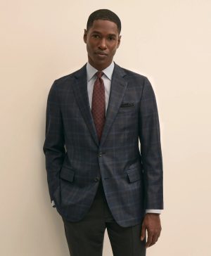Classic Fit Wool Check Sport Coat