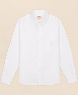Brooks Brothers x Brain Dead Cotton Embroidered Oxford Button-Down Collar, Sport Shirt
