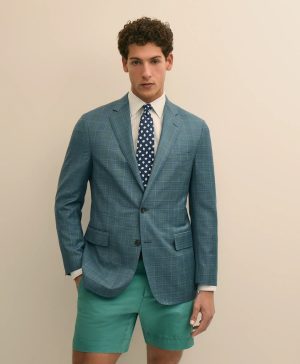 Classic Fit Wool Check Sport Coat