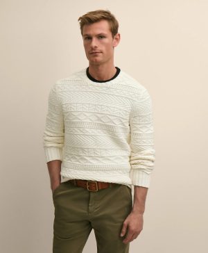 Supima ® Cotton Gansey Knit Sweater