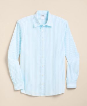 Performance Series Stretch Spread Collar, Striped Sport Shirt