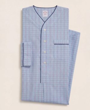 Cotton Broadcloth Glen Plaid Nightshirt